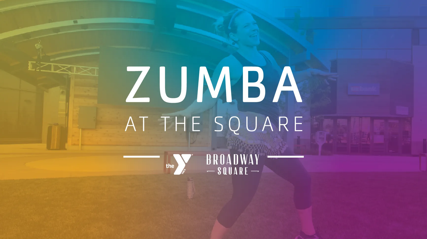Girl dancing on Broadway downtown Fargo - Zumba Square 2023