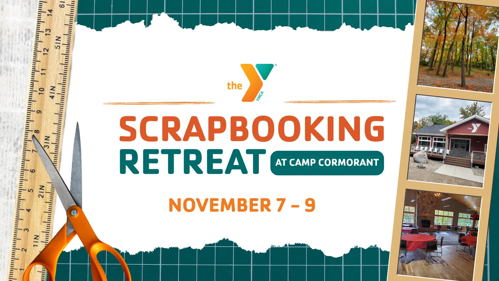 YMCA Scrapbooking Retreat at Camp Cormorant: November 7 - 9